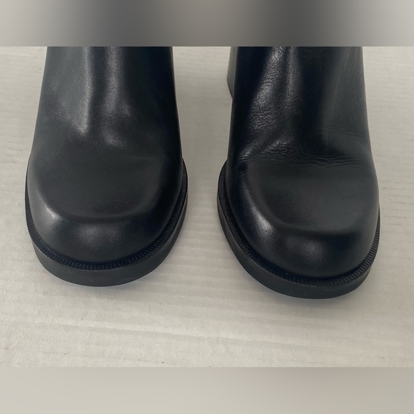 Womens BAKERS Embassy ll Black Leather Chunky Ankle Booties Size 7.5 - Picture 3 of 15